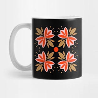 Spring flowers and leaves pattern, version 2 Mug